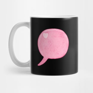 Message Heart Speech Bubble Valentine Day Mug